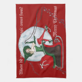 Keukenhanddoek voor kerstkeuken (Verticaal)
