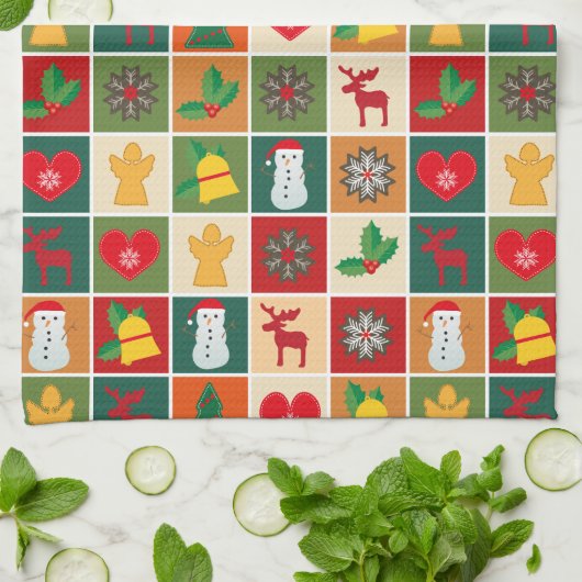 keukenhanddoek voor kerstmis (Gevouwen)