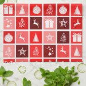 keukenhanddoek voor kerstmis (Gevouwen)