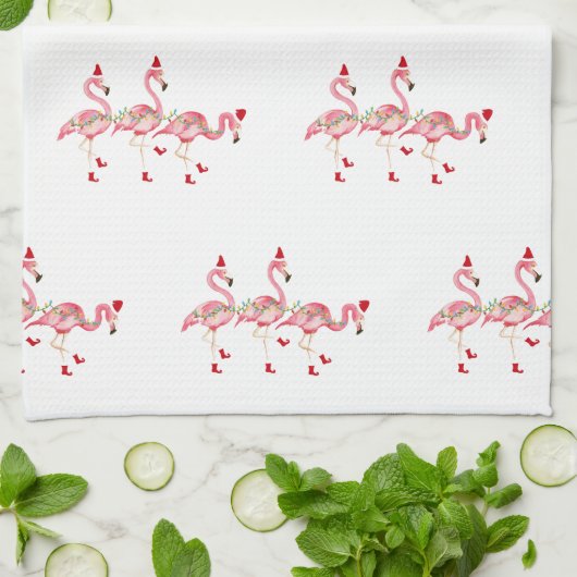 Keukenhanddoek voor kerstontvlamming (Gevouwen)