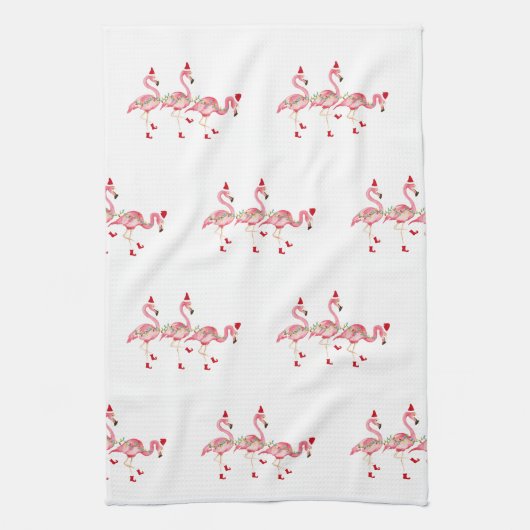 Keukenhanddoek voor kerstontvlamming (Verticaal)