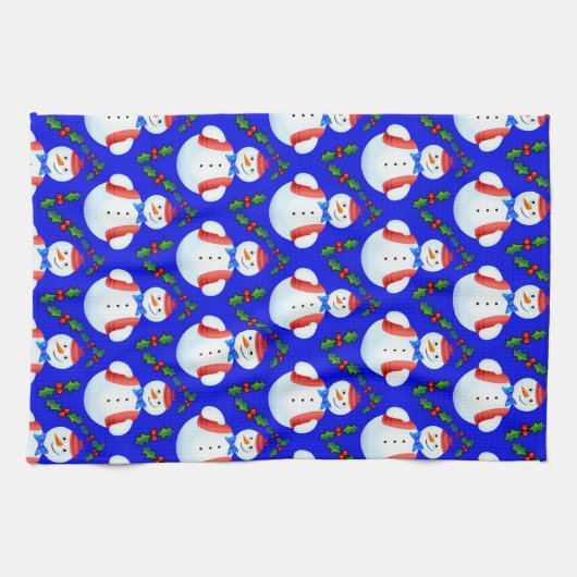 keukenhanddoek voor kerstsnowman (Horizontaal)