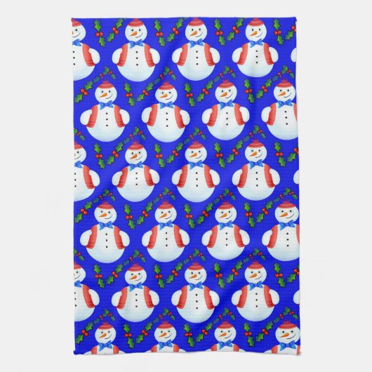 keukenhanddoek voor kerstsnowman (Verticaal)