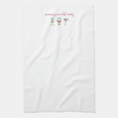 Keukenhanddoek voor kerstyoga (Verticaal)