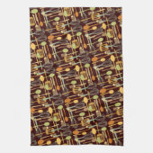 Keukenhanddoek voor keukengebruik in retrokleuren (Verticaal)