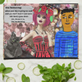 keukenhanddoek voor keukengebruik met diskbijenkas (Gevouwen)