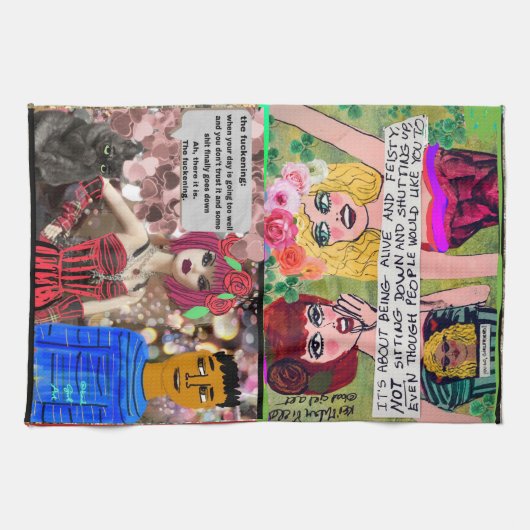 keukenhanddoek voor keukengebruik met diskbijenkas (Horizontaal)