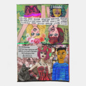 keukenhanddoek voor keukengebruik met diskbijenkas (Verticaal)