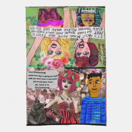 keukenhanddoek voor keukengebruik met diskbijenkas (Verticaal)