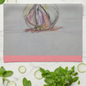 Keukenhanddoek voor knoflookliefhebbers (Gevouwen)