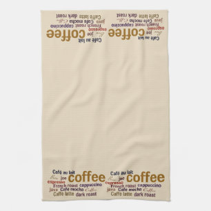 Keukenhanddoek voor koffie