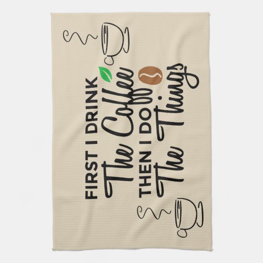 Keukenhanddoek voor koffie (Verticaal)