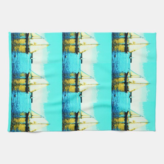 keukenhanddoek voor maine windjammers (Horizontaal)