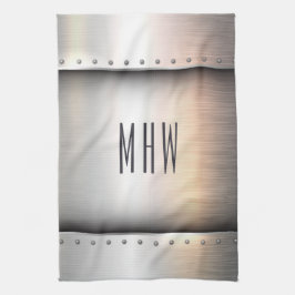 keukenhanddoek voor monogram voor metalen