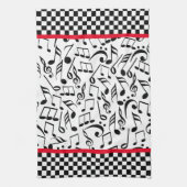 keukenhanddoek voor muzieknoten (Verticaal)