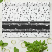 keukenhanddoek voor muzieksymbolen (Gevouwen)
