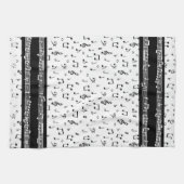 keukenhanddoek voor muzieksymbolen (Horizontaal)