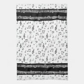 keukenhanddoek voor muzieksymbolen (Verticaal)