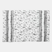 keukenhanddoek voor muzieksymbolen (Horizontaal)