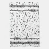 keukenhanddoek voor muzieksymbolen (Verticaal)