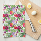 keukenhanddoek voor orchideeën in Hawaiian (Quarter Fold)