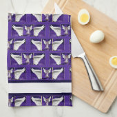 keukenhanddoek voor Paarse soep (Quarter Fold)