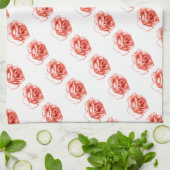 keukenhanddoek voor perzikthee rozen (Gevouwen)