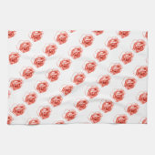 keukenhanddoek voor perzikthee rozen (Horizontaal)