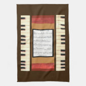 Keukenhanddoek voor piano-sleutels voor grensvelle (Verticaal)