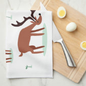 Keukenhanddoek voor rendieren (Quarter Fold)