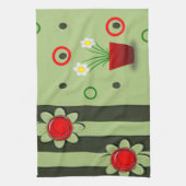 keukenhanddoek voor rode bloemen (Verticaal)