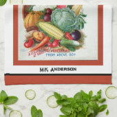  keukenhanddoek voor rode keuken met zaadjes (Gevouwen)