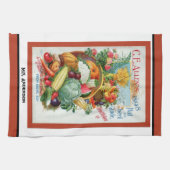  keukenhanddoek voor rode keuken met zaadjes (Horizontaal)