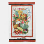  keukenhanddoek voor rode keuken met zaadjes (Verticaal)