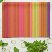 keukenhanddoek voor rode Oranje strepen (Gevouwen)