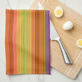 keukenhanddoek voor rode Oranje strepen (Quarter Fold)