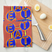 keukenhanddoek voor rood en blauw eten (Quarter Fold)