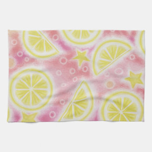 keukenhanddoek voor roze limonade