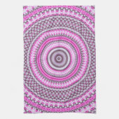 Keukenhanddoek voor  roze mandala (Verticaal)