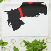 keukenhanddoek voor Schotse honden (Gevouwen)