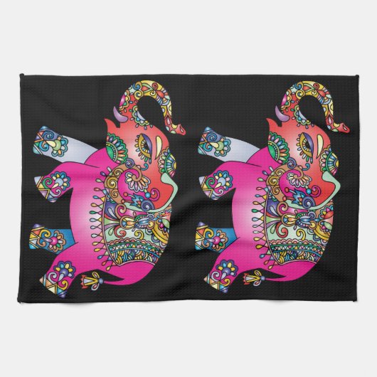 keukenhanddoek voor sierolifanten (Horizontaal)