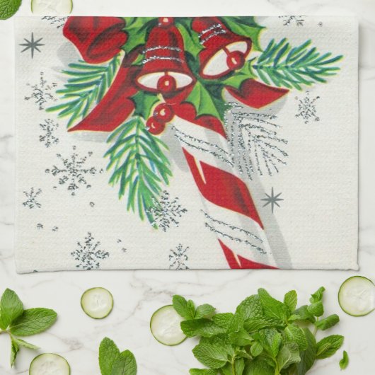 Keukenhanddoek voor snoepsnoepsnoepgoed van Retro  (Gevouwen)