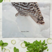 keukenhanddoek voor snowy Owl (Gevouwen)