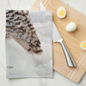 keukenhanddoek voor snowy Owl (Quarter Fold)