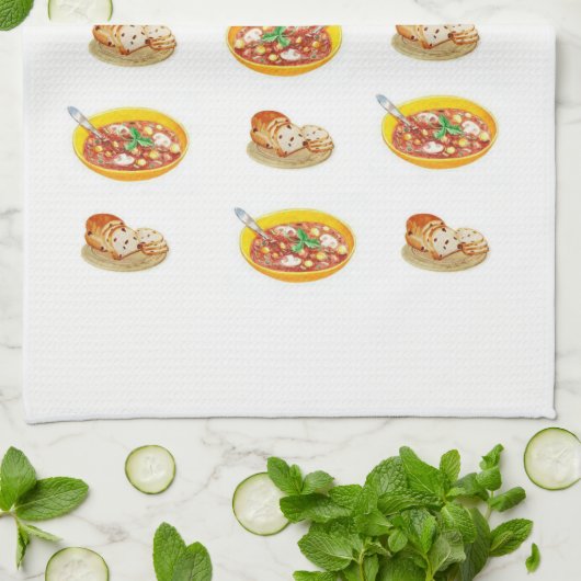 Keukenhanddoek voor soep (Gevouwen)