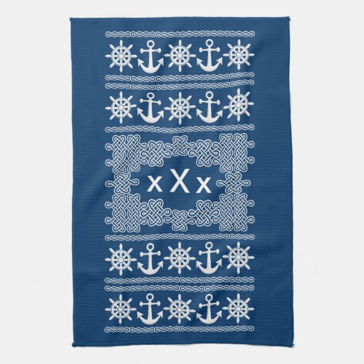 Keukenhanddoek voor speciale monogram (Verticaal)