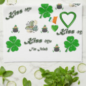 Keukenhanddoek voor St. Patrick's Day (Gevouwen)