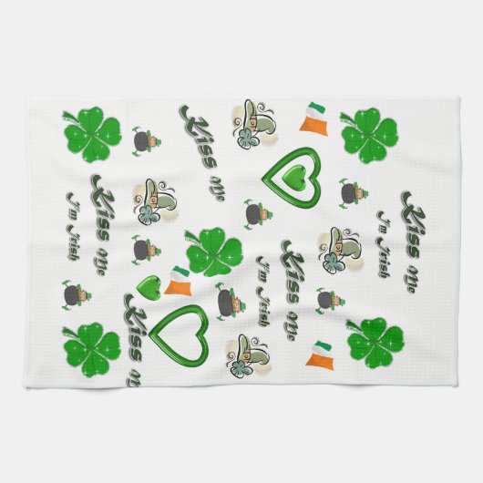 Keukenhanddoek voor St. Patrick's Day (Horizontaal)