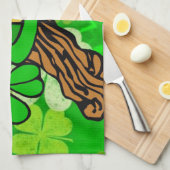 Keukenhanddoek voor St. Patrick's Day (Quarter Fold)