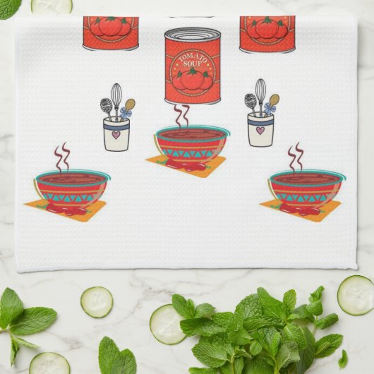 keukenhanddoek voor tomato Soup (Gevouwen)